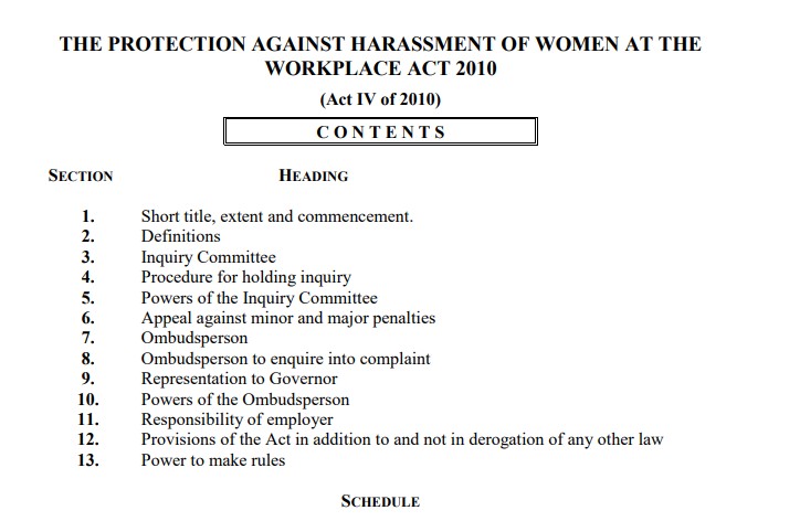 HARASSMENT POLICY